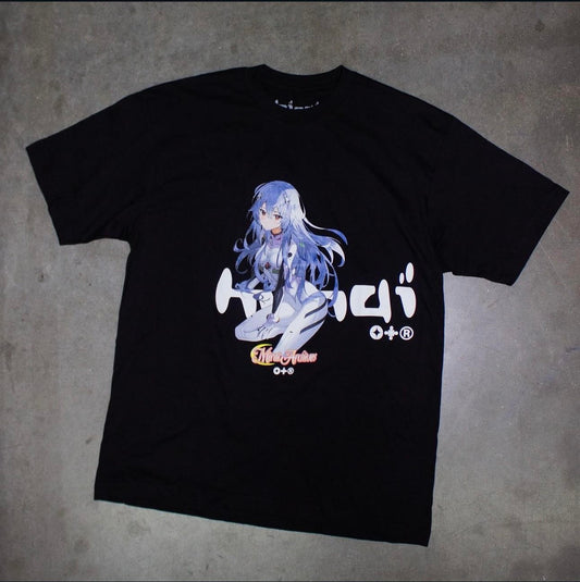 Mirai Archives Evangelion-Inspired Blue Hair Tee